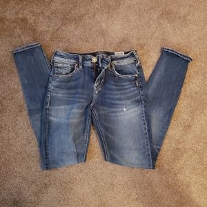 Silver Avery Skinny Jeans